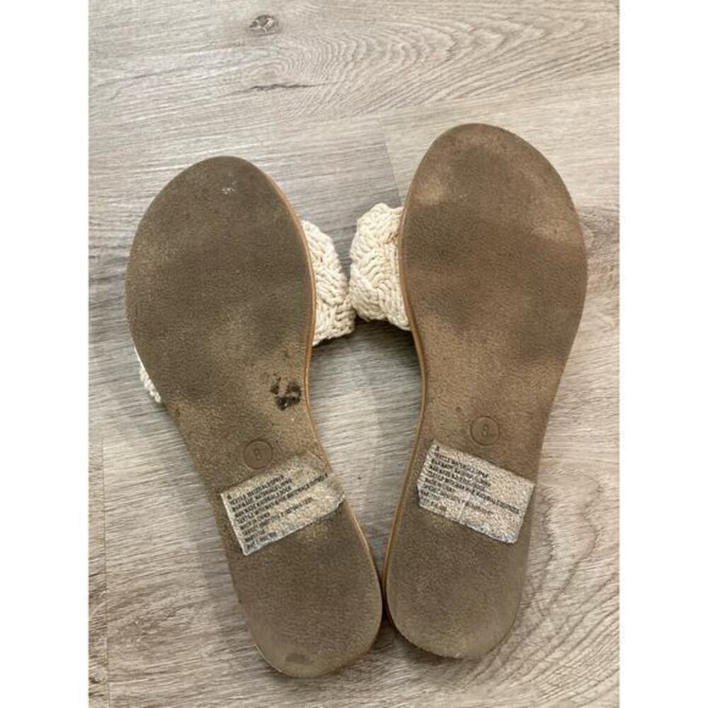 Universal Thread Women's Rosie Woven Slide Sandals Beige Size 8 Casual Spring‎ - Picture 9 of 11
